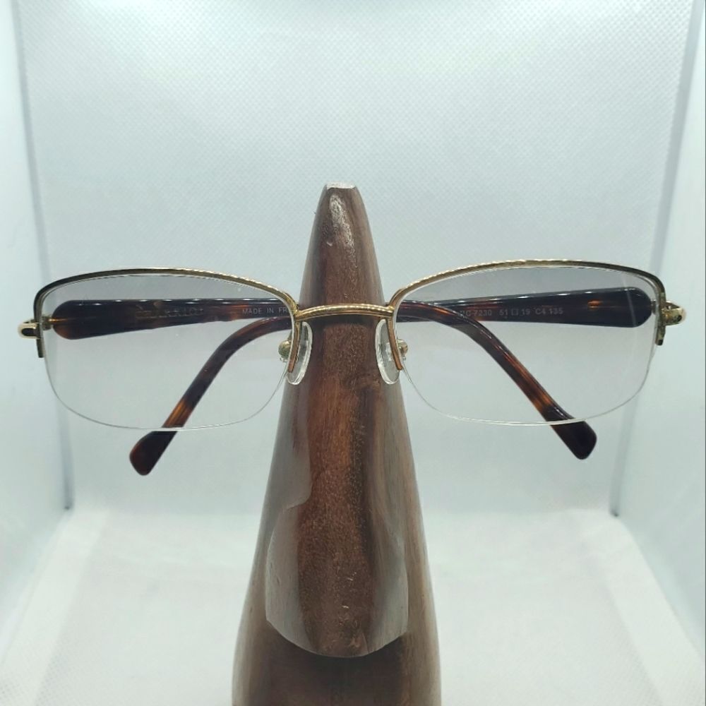 Charriol Gold & Brown Tortoiseshell Prescription Glasses Frames